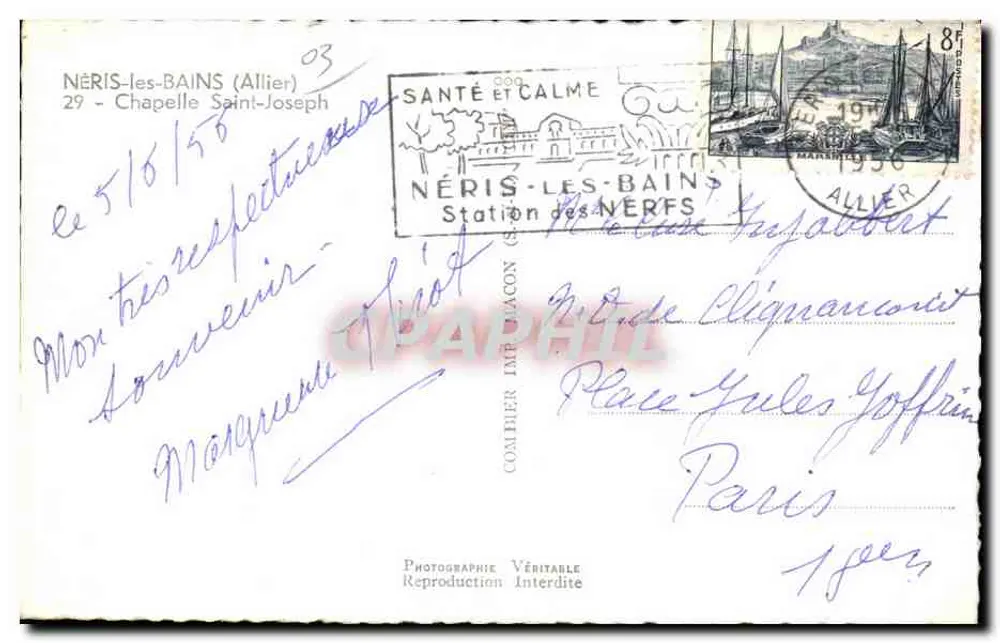 Capela São José — Néris-les-Bains — editor Cim - Verso