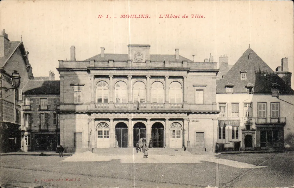 Moulins — Rathaus — P. Paquet, Verlag Moulins, Nr. 1 - Vorderseite
