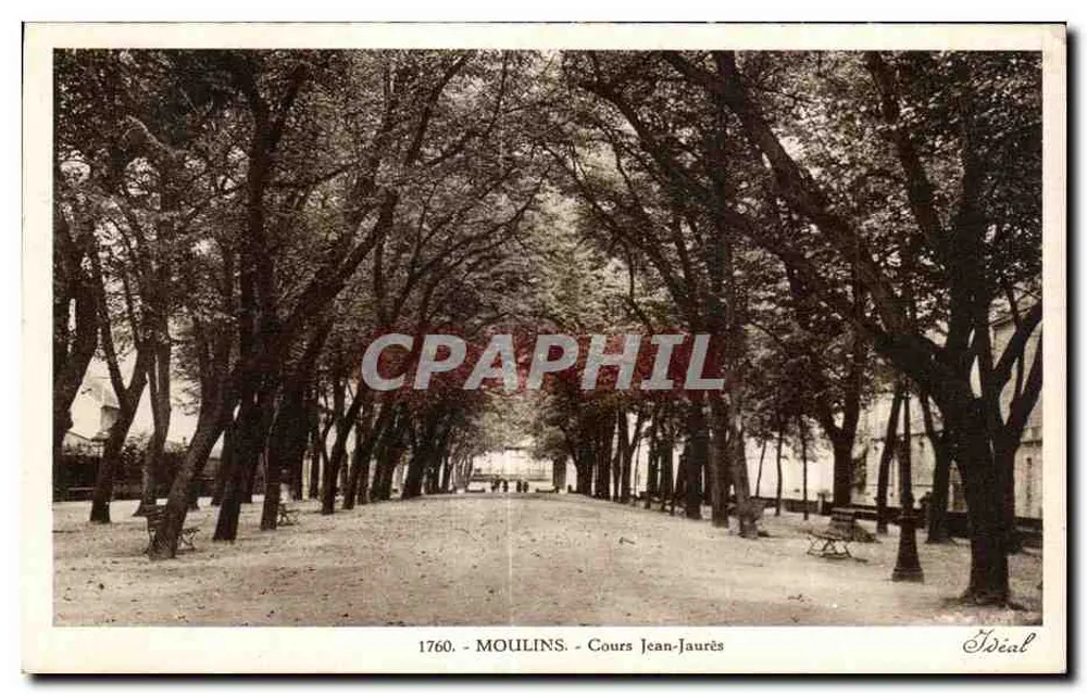 Moulin - Cours Jean-Jaurès — Editora Ideal, n° 1760 - Frente