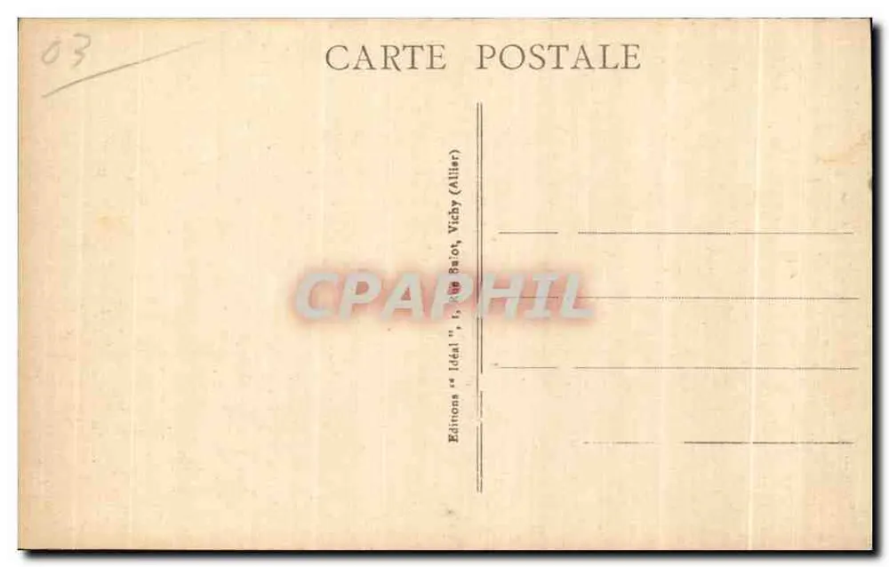 Moulin - Cours Jean-Jaurès — Editora Ideal, n° 1760 - Verso