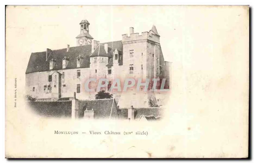 Montluçon — Velho Castelo (século XIV) — J. Prou e Béguin, editores - Frente