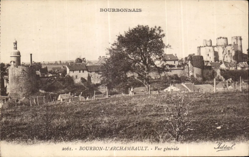 Bourbon-l'Archambault — Vista geral — Ideal, n° 2061 - Frente