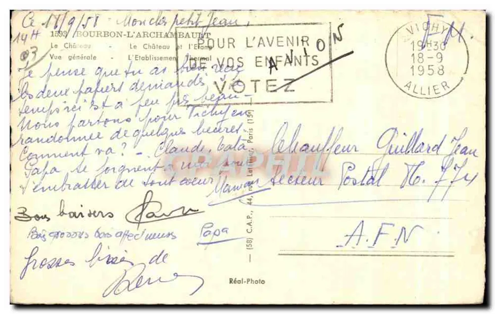 Bourbon-l'Archambault — vista geral — Réal-Photo - Verso