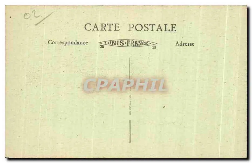 Park von Villers-Cotterêts — Turm von Diane — A. Nateur, Verlag - Rückseite