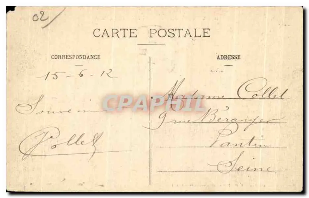 Villers-Cotterêts - Der Park - Die Königliche Allee — unbekannter Verlag, Nr. 31 - Rückseite