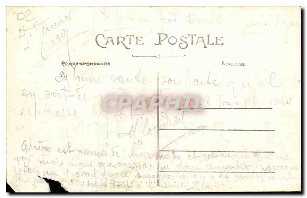 Rocourt-St-Martin (Aisne) — Eingang des Dorfes von Château-Thierry her — Verlag Barot - Rückseite