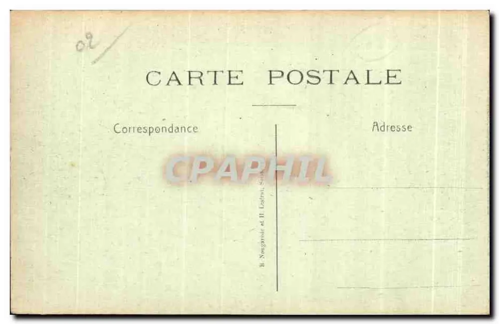 Ruinen der Kirche von Anizy-le-Château — Verlag B. Nongarand et H. Losfial, Sèvres - Rückseite