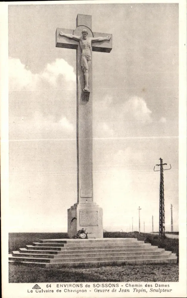 Das Calvarium von Chavignons — Umgebung von Soissons — Werk von Jean Topin, Bildhauer - Vorderseite
