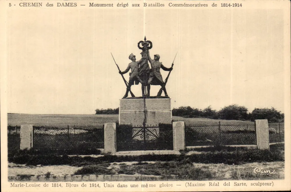 Chemin des Dames — Denkmal für die Gedenk Schlachten von 1814-1914 — Reprod. Inter. — Nr. 5 - Vorderseite
