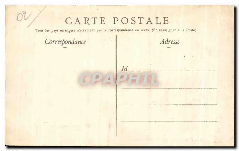Camp de Sissonne (Aisne) — Durch die Zelte. — Ruët Brüder, Fotograf, Sissonne (Aisne). - Rückseite