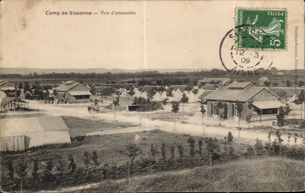Campo de Sissonne — Vista geral — Pouchain-Famille, edição Sissonne - Frente