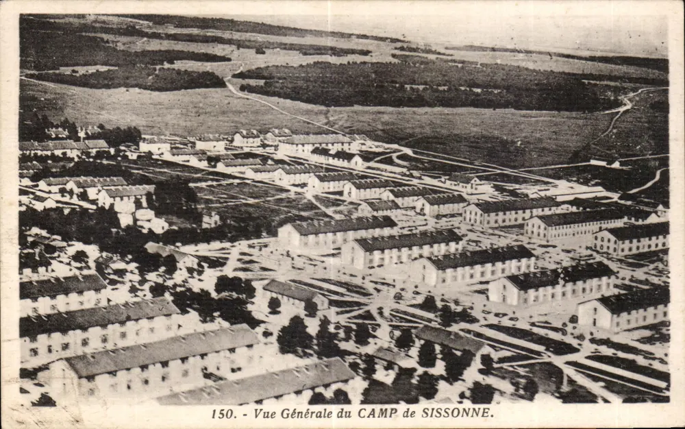 Campo di Sissonne — Vista Generale — Editore Daniel Delbey, n° 150 - Recto