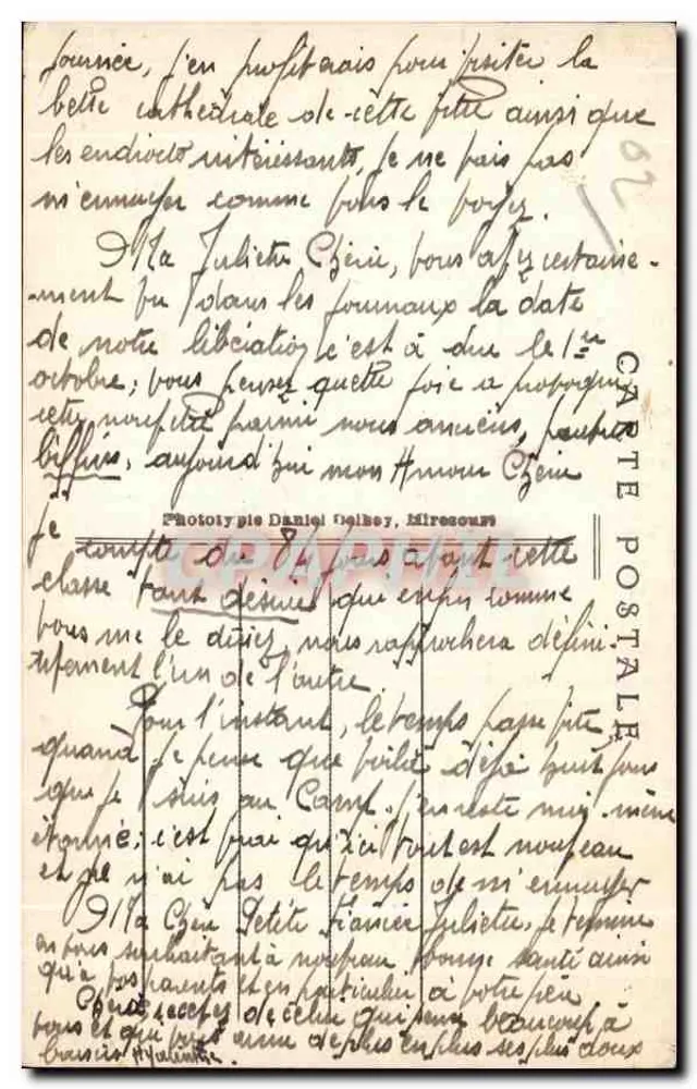Campo di Sissonne — Vista Generale — Editore Daniel Delbey, n° 150 - Verso