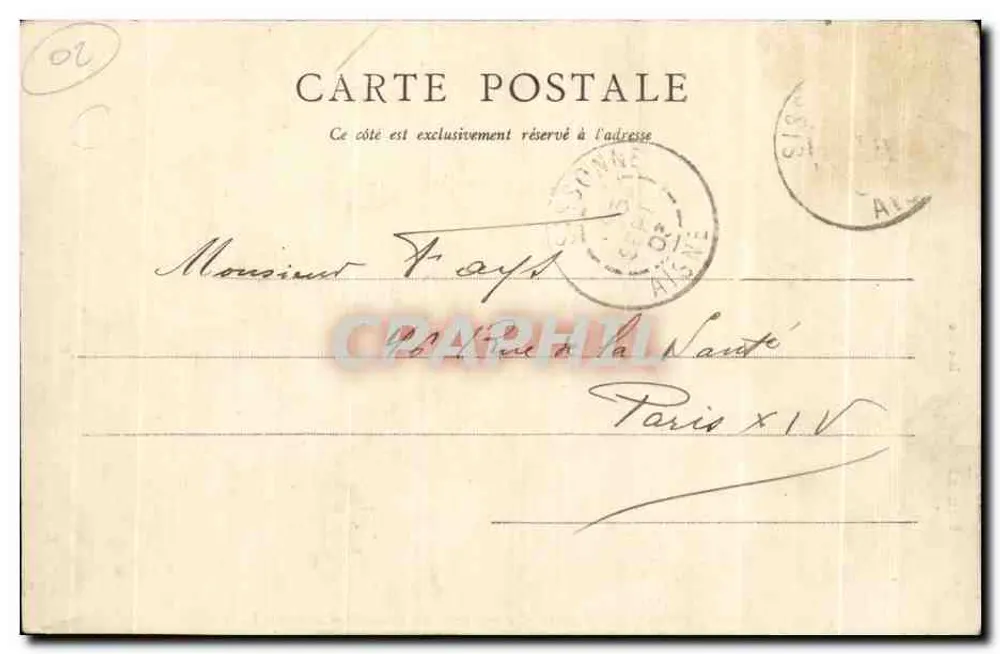 Camp von SISSONNE — Polizeiposten, Eingang Route de la Selve — Raymond Phot. Edit. Sissonne - Rückseite