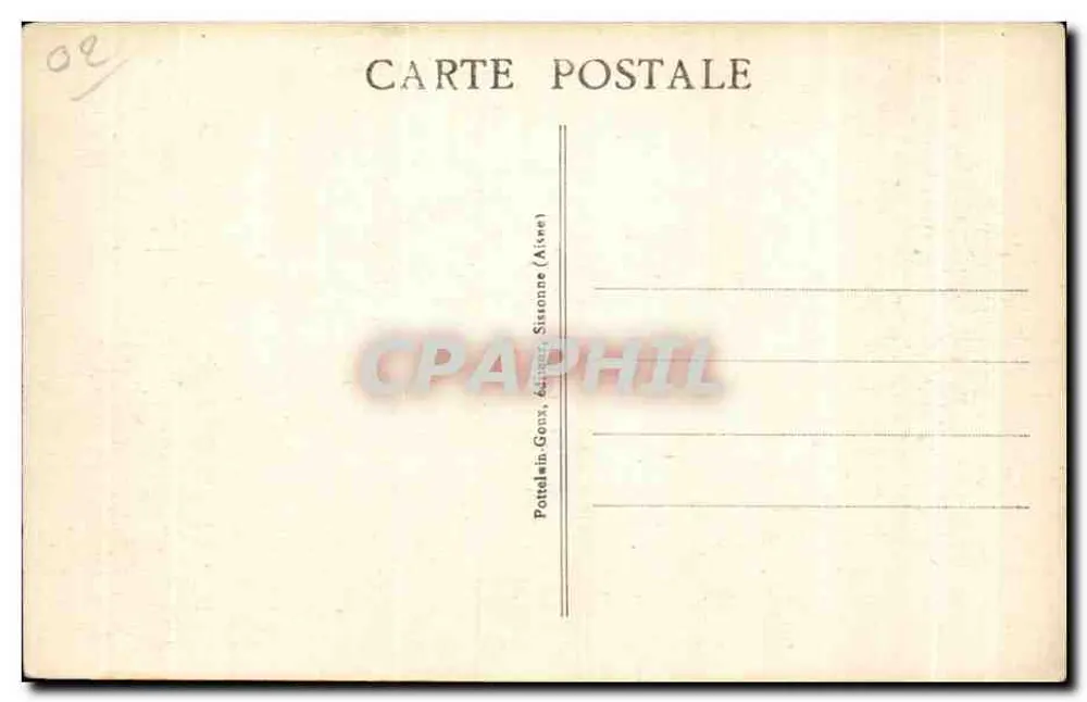 Camp de Sissonne (Aisne) — Eine neue Kaserne — Pottelain-Gonx, Verlag - Rückseite