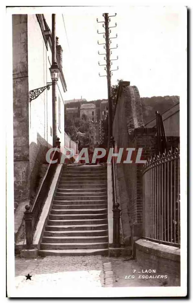 Laon — Os Escalares — Editor Etoile, Paris - Frente