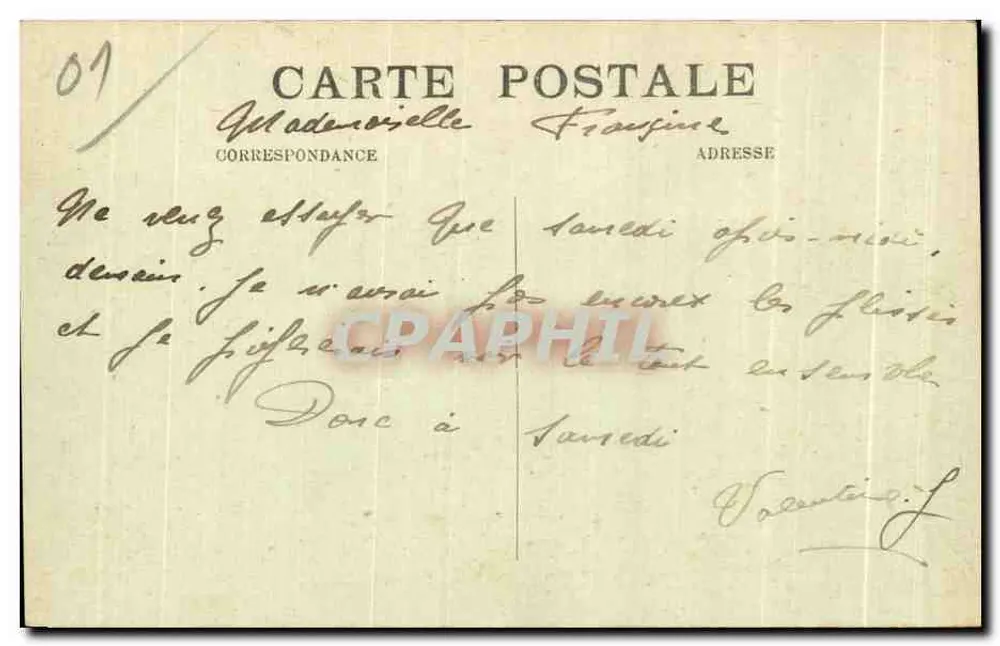 Noce Bressane — P. Charvet, Mâcon - Verso