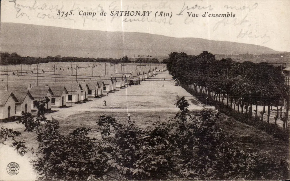 Camp de Sathonay (Ain) — Vista general — Editor: E. C. C. Paris - Anverso