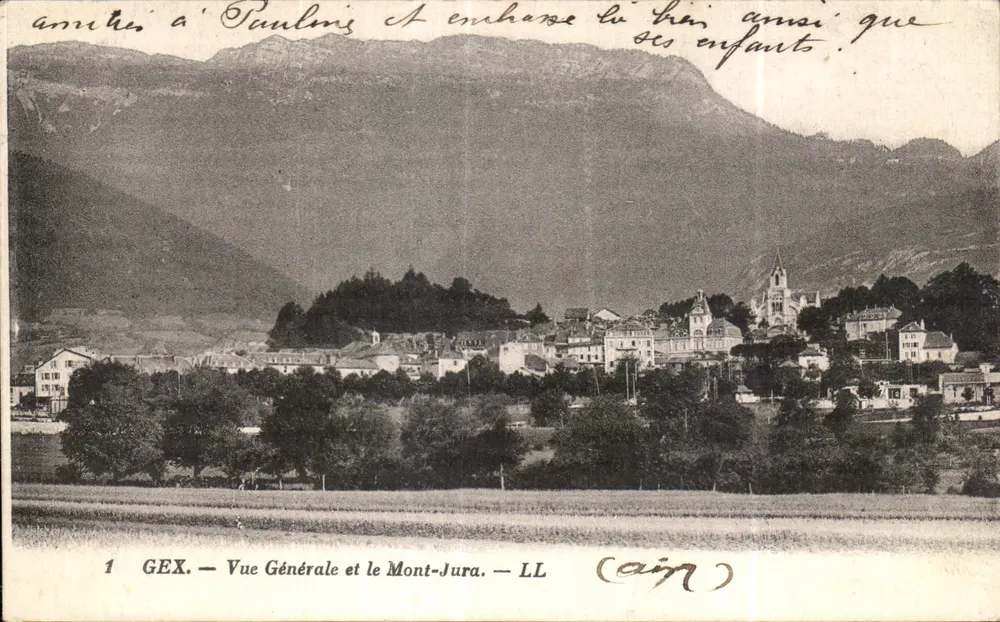 Gex — Vista Geral e o Mont-Jura — LL - Frente