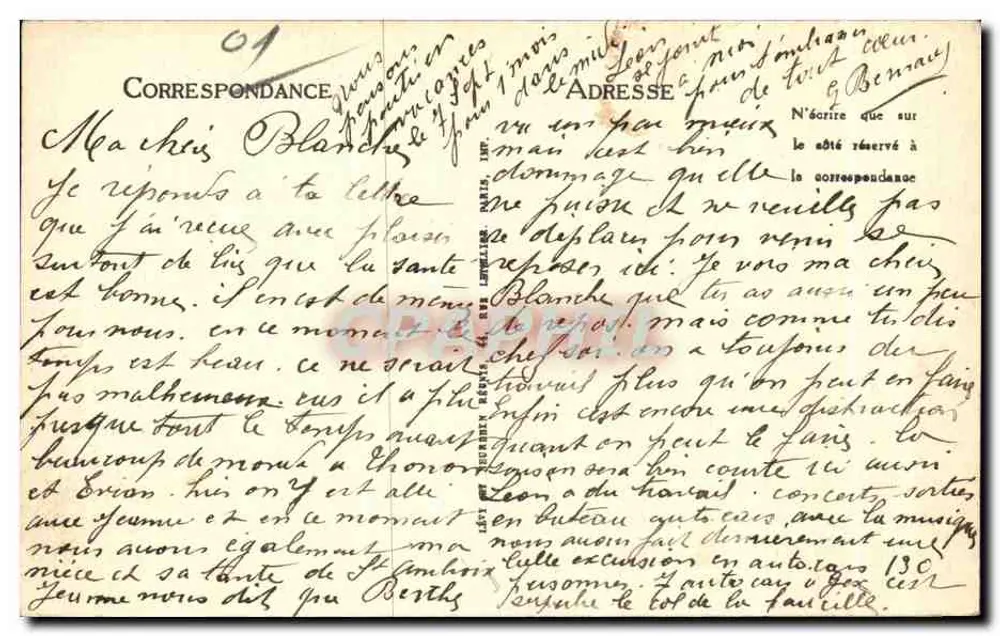 Gex — Vista Geral e o Mont-Jura — LL - Verso