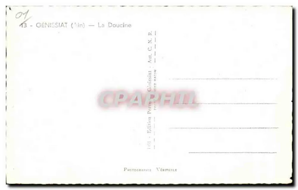 Génissiat (Alpes-de-Haute-Provence) — La Doucine — Uitgave Génissiat - Achterkant