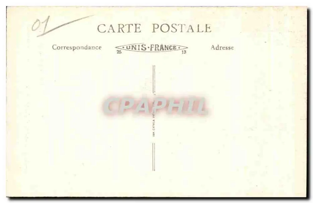 Divonne-les-Bains (Ain) — La Divonne unter Bäumen — Edition A. Françon (deposited) - Rückseite