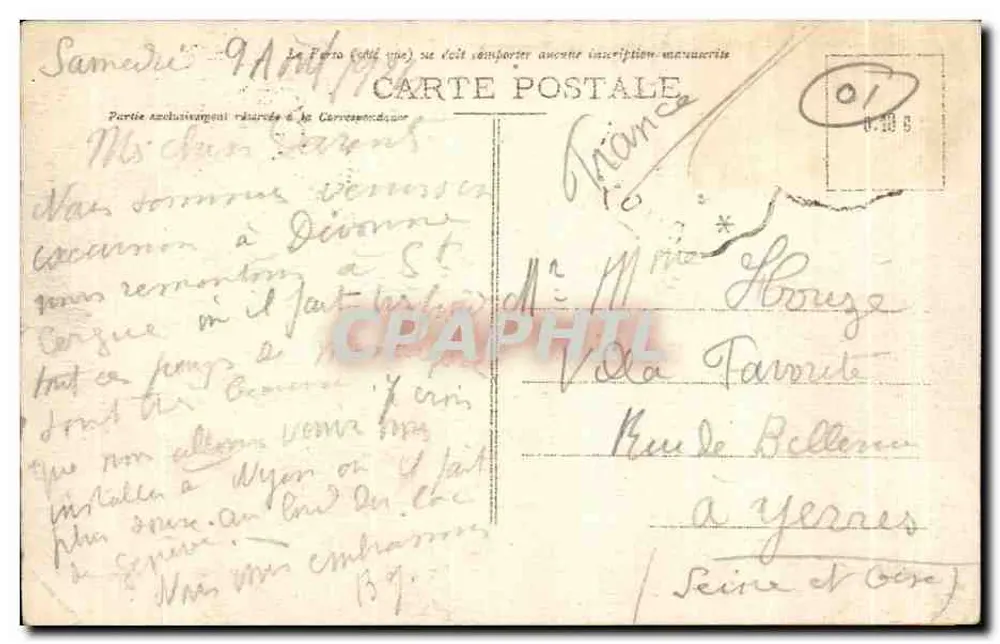 Divonne-les-Bains — Kurhaus Les Hôtels — n° 334 - Rückseite