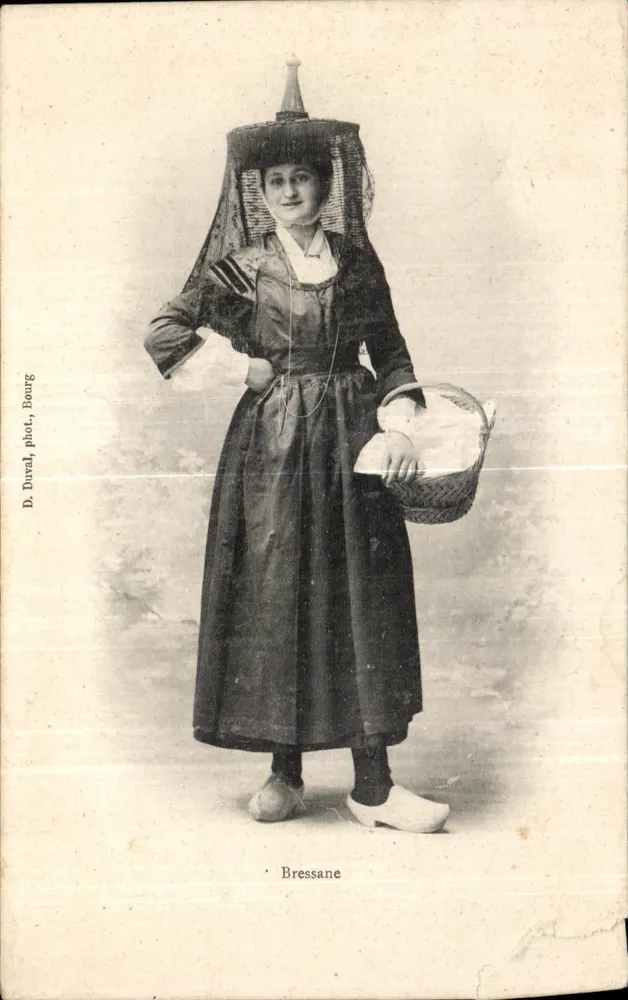 Bressane — femme en costume traditionnel — D. Duval, phot., Bourg - Vorderseite