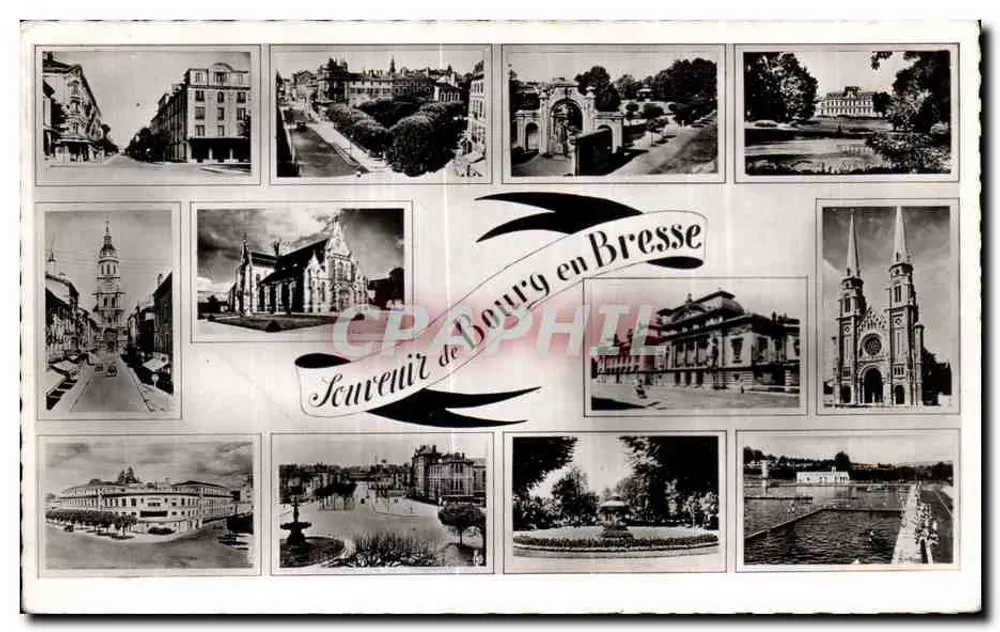 Bourg-en-Bresse — Lembrança de Bourg-en-Bresse — CPAPHIL - Frente
