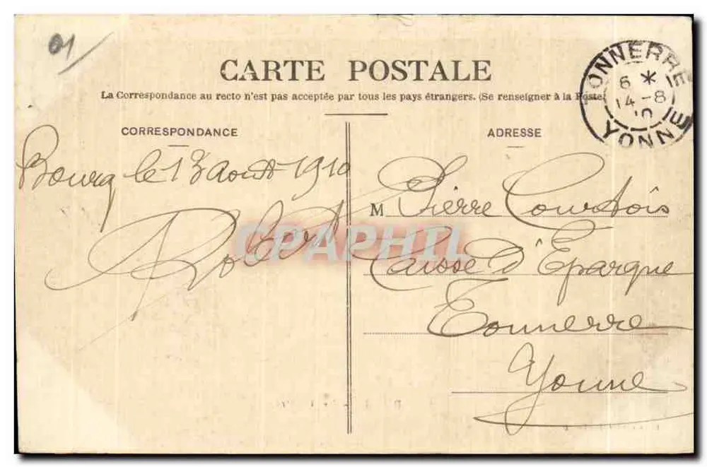 Bourg - Le Théâtre — éditeur L. Ferrand, Bourg - Verso