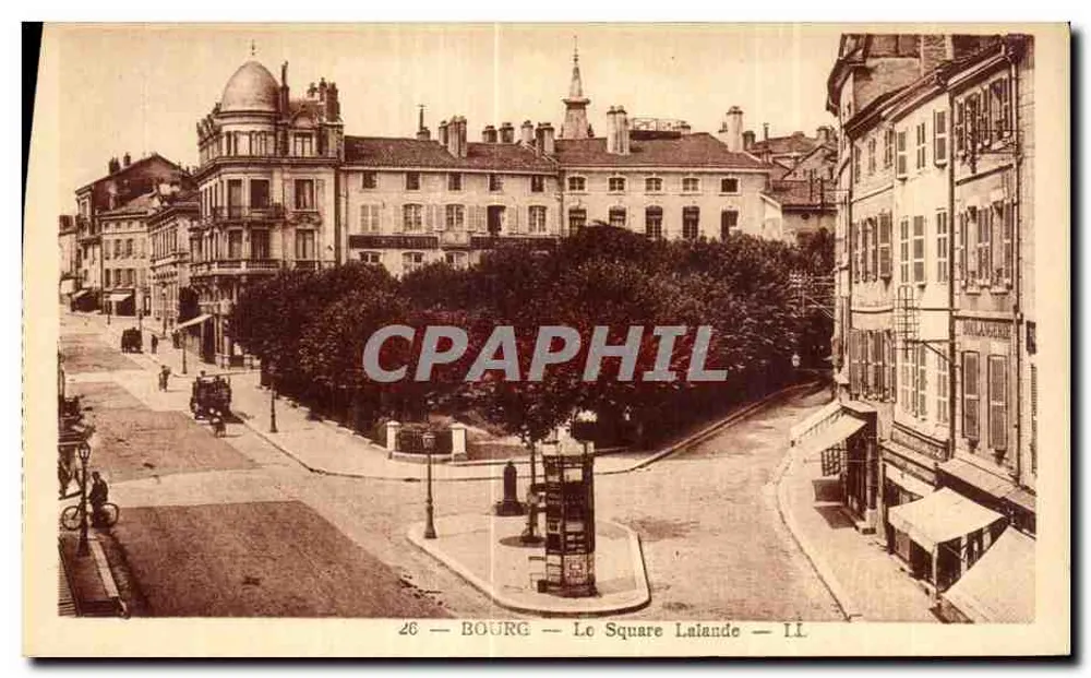 Bourg — Le Square Lalande — Imp. Letellier, Paris - Recto