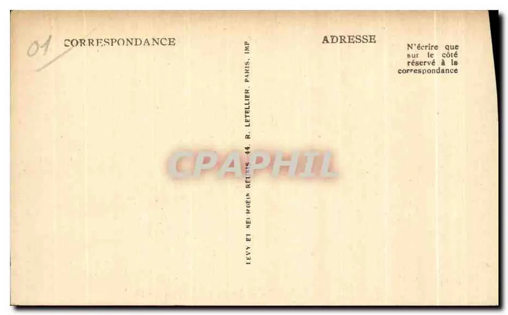 Bourg — Le Square Lalande — Imp. Letellier, Paris - Verso