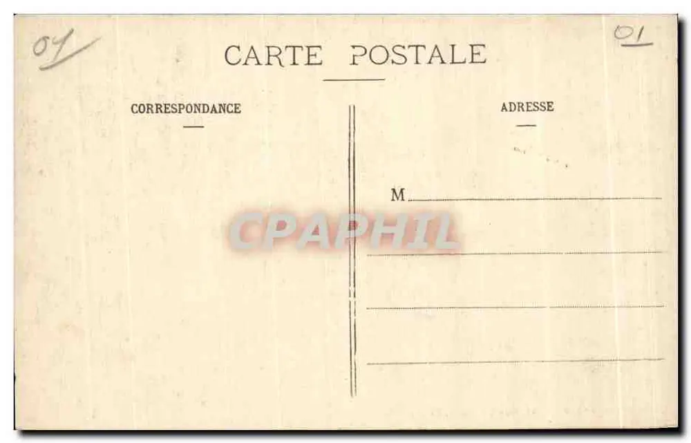 Kościół w Bourg — Pamiątka z Bourg (Ain) — B. Ferrand, 41, Rue Centrale, Bourg (Ain) - Rewers