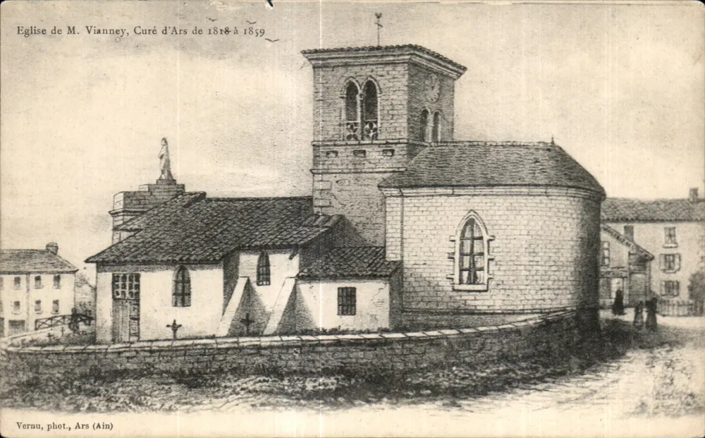 Kirche des Herrn Vianney, Pfarrer von Ars von 1818 bis 1859 — Vernu, phot., Ars (Ain) - Vorderseite
