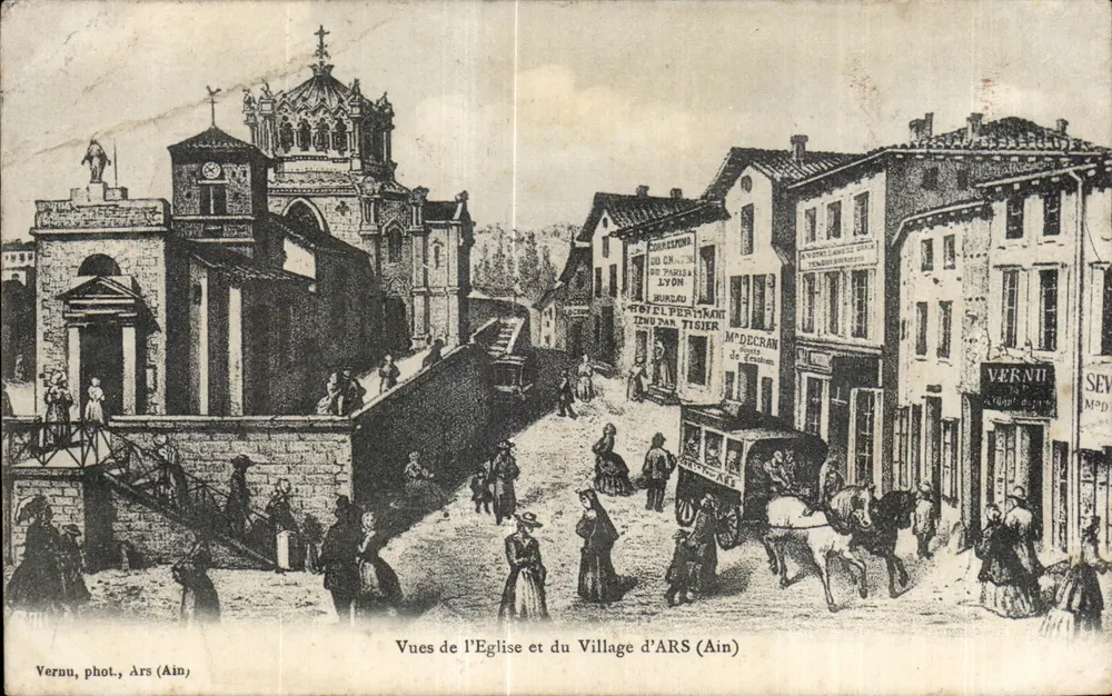 Ansichten der Kirche und des Dorfes ARS (Ain) — Vernu, Fotografie (Ain) - Vorderseite