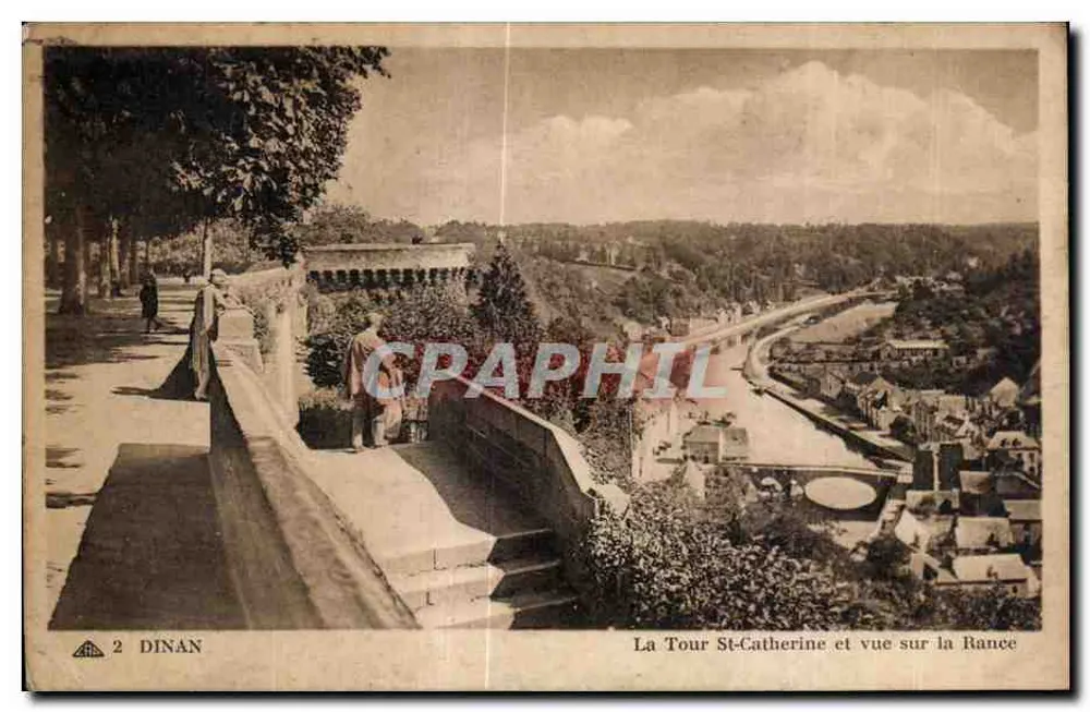 Dinan — La Tour St-Catherine und Blick auf die Rance — Cie des Aîns Phototypiques - Vorderseite