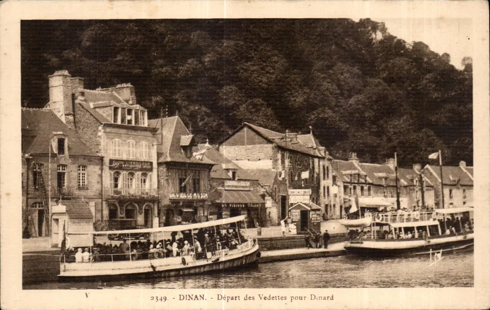 Dinan - Abfahrt der Motorboote nach Dinard — n° 2349 - Vorderseite