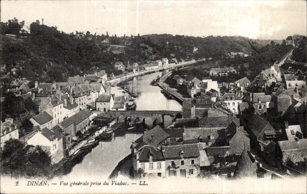 Dinan — Vue générale prise du Viaduc — LL. - Frente