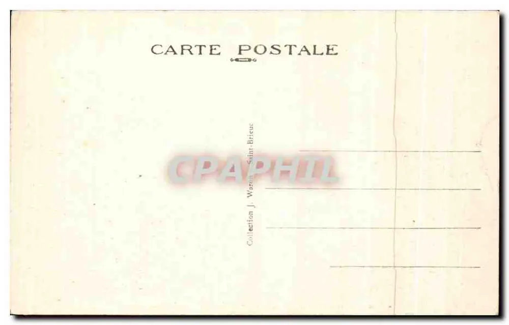 See Guerledan in Caurel — pittoreske Bretagne — A.W. 4173 - Rückseite