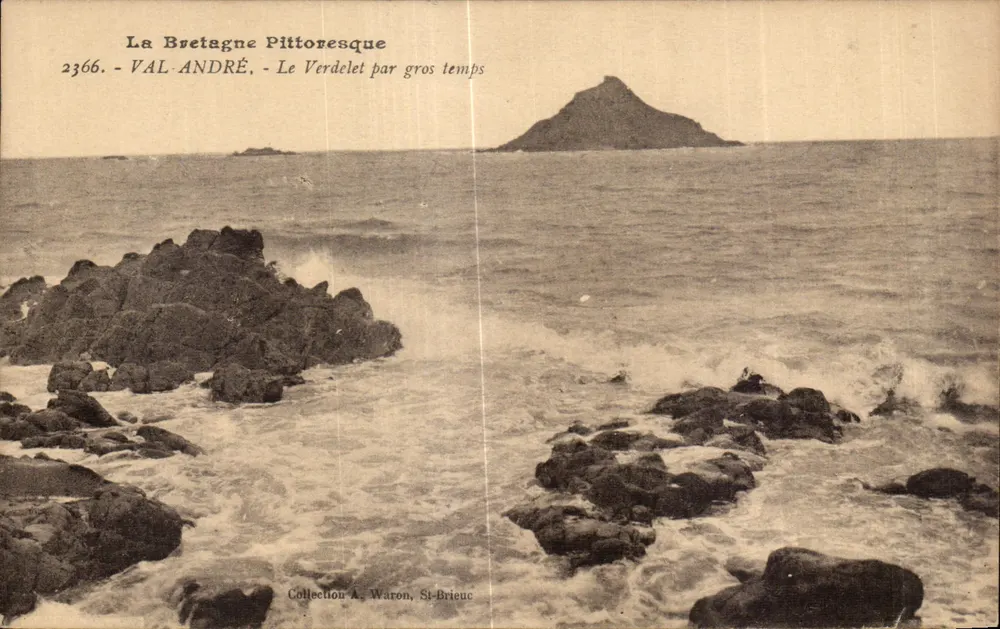 Le Verdelet bei stürmischem Wetter — Sammlung A. Waron, St-Brieuc — Nr. 2366 - Vorderseite