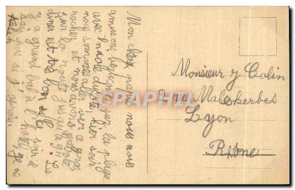Le Verdelet bei stürmischem Wetter — Sammlung A. Waron, St-Brieuc — Nr. 2366 - Rückseite