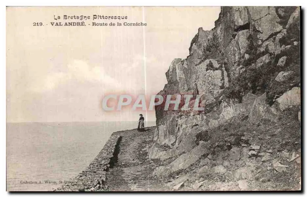 A Bretanha Pitoresca — Estrada da Corniche — VAL ANDRÉ, n°219 - Frente
