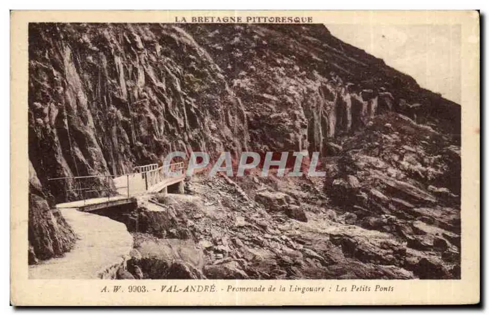 Val André - Promenade de la Lingouare: Les Petits Ponts — A.W. 9903 - Vorderseite