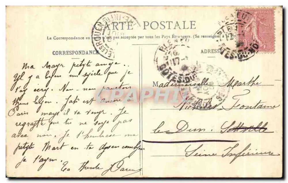 Le Verdelet – Studium fali — M. Carvel, fot. Ker-Heol-Val-André (G.-du-N.) - Rewers
