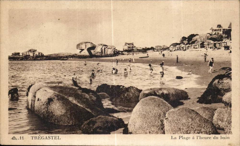 Trégastel — A Praia na Hora do Banho — Editora dos Artes Mecânicas, Paris, n° 11 - Frente