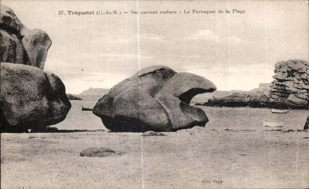 Trégastel (C.-du-N.) — Seine merkwürdigen Felsen — Le Perroquet de la Plage — Edit. Tapy - Vorderseite