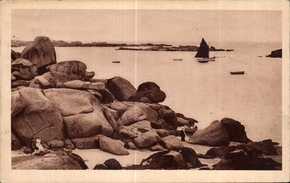 Die Felsen der Bucht — Trégastel (C.-du-N.) — Lévy et Neurudin, Verlag - Vorderseite