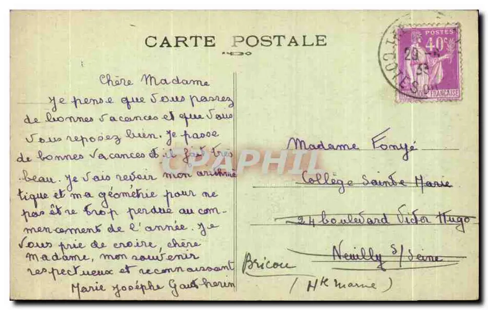 Os Blocos da Praia de Trégastel (C.-du-N.) — Praias da Bretanha — Coleção E. Hamonic, St-B. - Verso