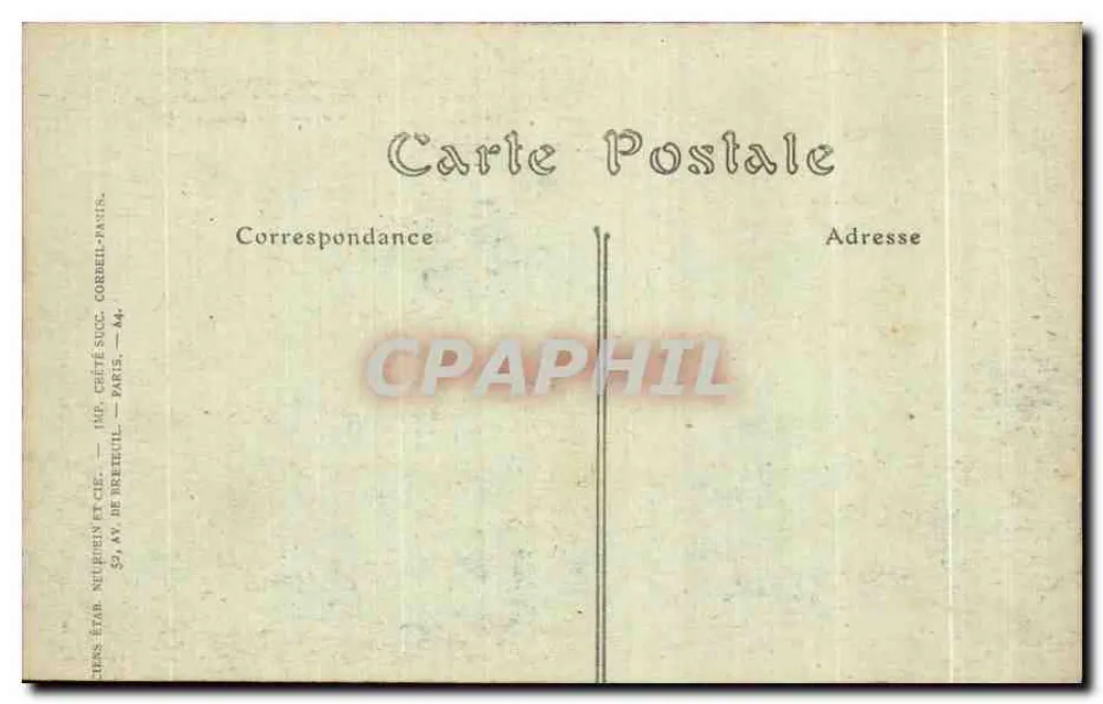 TREGASTEL (Côtes-du-Nord) — Die wackelnde Felsen — Verlag: Impr. Gérét Succ. Corbeil-Paris, n° 174 - Rückseite