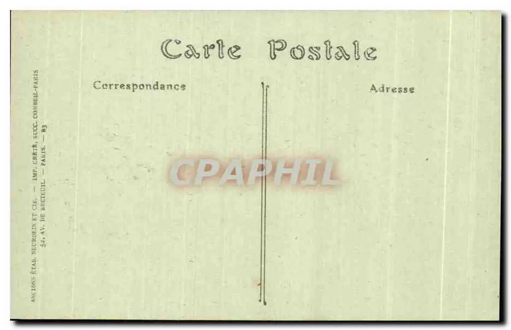 Le Yaudet (Côtes-du-Nord) — Altar da Virgem deitada — Imp. Neurin e Cie, Paris - Verso